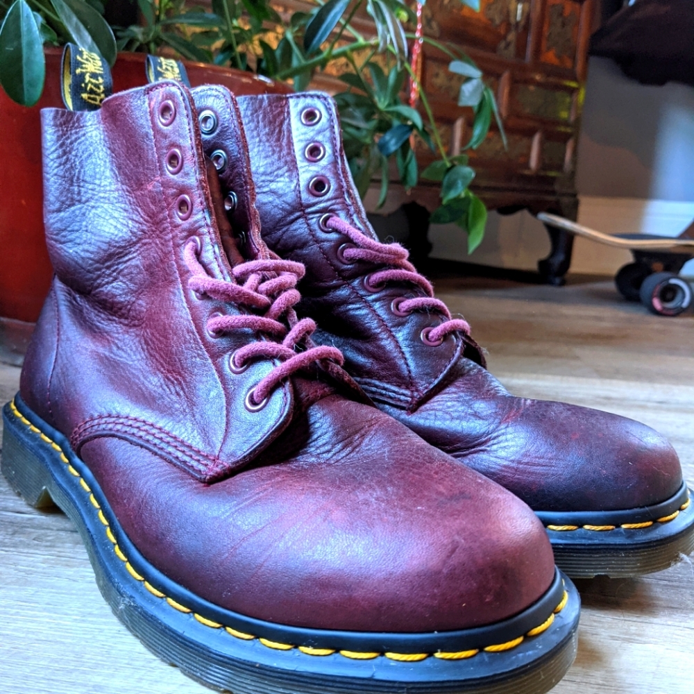 Cherry Red Virginia Leather Pascal Dr. Marten's